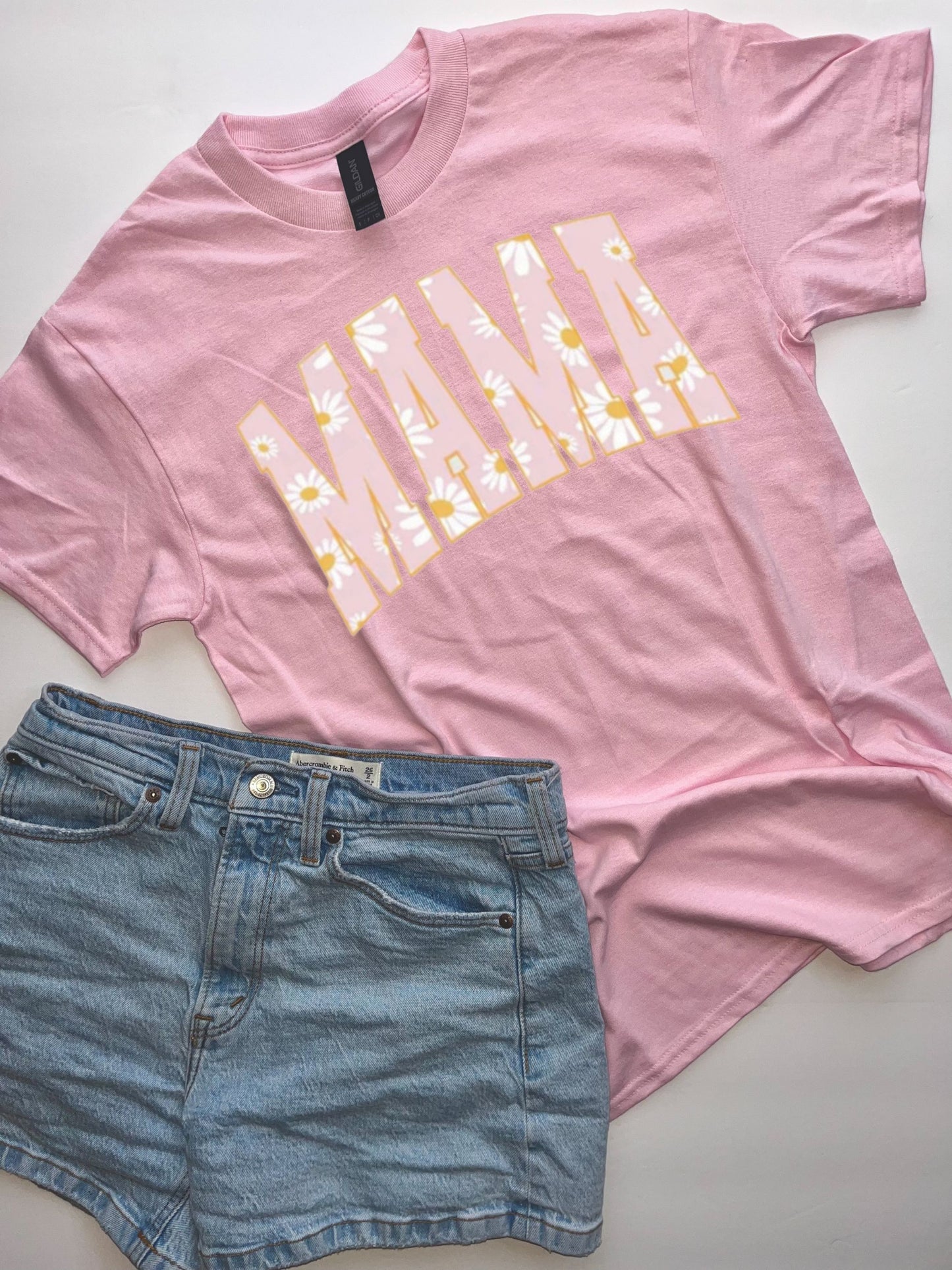 Pink Daisy Mama Tee