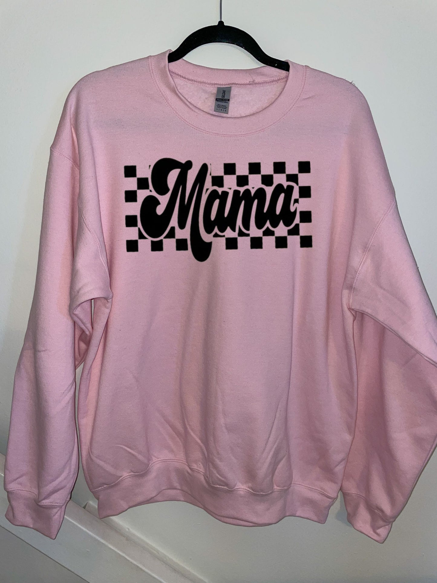 Checkered Mama Crewneck