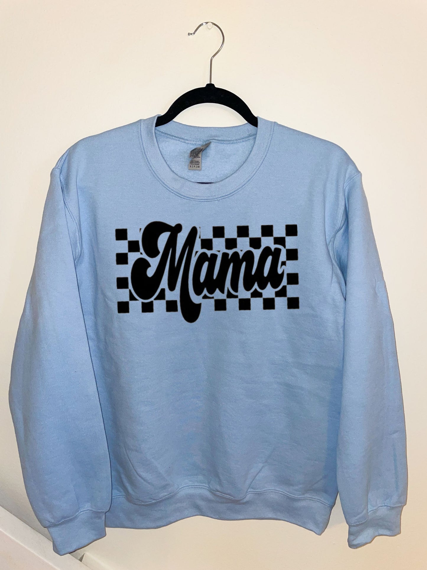 Checkered Mama Crewneck